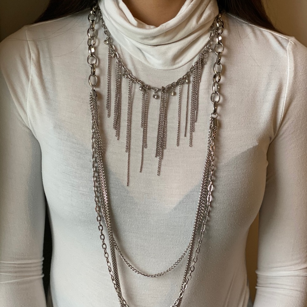 Silver Body Necklace